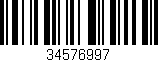 Código de barras (EAN, GTIN, SKU, ISBN): '34576997'