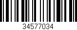 Código de barras (EAN, GTIN, SKU, ISBN): '34577034'