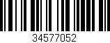 Código de barras (EAN, GTIN, SKU, ISBN): '34577052'