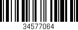 Código de barras (EAN, GTIN, SKU, ISBN): '34577064'