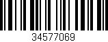 Código de barras (EAN, GTIN, SKU, ISBN): '34577069'