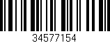 Código de barras (EAN, GTIN, SKU, ISBN): '34577154'