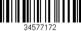 Código de barras (EAN, GTIN, SKU, ISBN): '34577172'