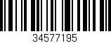 Código de barras (EAN, GTIN, SKU, ISBN): '34577195'
