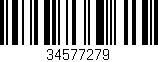 Código de barras (EAN, GTIN, SKU, ISBN): '34577279'
