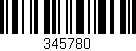 Código de barras (EAN, GTIN, SKU, ISBN): '345780'