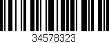 Código de barras (EAN, GTIN, SKU, ISBN): '34578323'