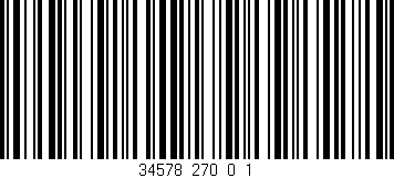 Código de barras (EAN, GTIN, SKU, ISBN): '34578_270_0_1'