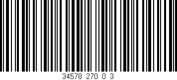 Código de barras (EAN, GTIN, SKU, ISBN): '34578_270_0_3'
