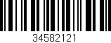 Código de barras (EAN, GTIN, SKU, ISBN): '34582121'