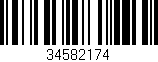 Código de barras (EAN, GTIN, SKU, ISBN): '34582174'