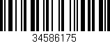 Código de barras (EAN, GTIN, SKU, ISBN): '34586175'