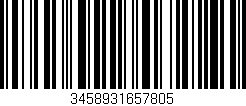 Código de barras (EAN, GTIN, SKU, ISBN): '3458931657805'