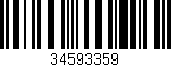 Código de barras (EAN, GTIN, SKU, ISBN): '34593359'