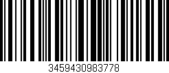Código de barras (EAN, GTIN, SKU, ISBN): '3459430983778'