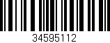 Código de barras (EAN, GTIN, SKU, ISBN): '34595112'