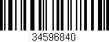 Código de barras (EAN, GTIN, SKU, ISBN): '34596840'