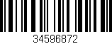 Código de barras (EAN, GTIN, SKU, ISBN): '34596872'
