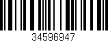 Código de barras (EAN, GTIN, SKU, ISBN): '34596947'