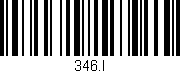 Código de barras (EAN, GTIN, SKU, ISBN): '346.I'
