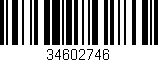 Código de barras (EAN, GTIN, SKU, ISBN): '34602746'