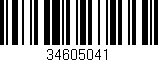 Código de barras (EAN, GTIN, SKU, ISBN): '34605041'