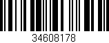 Código de barras (EAN, GTIN, SKU, ISBN): '34608178'