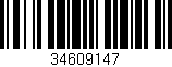 Código de barras (EAN, GTIN, SKU, ISBN): '34609147'