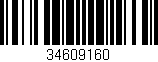 Código de barras (EAN, GTIN, SKU, ISBN): '34609160'