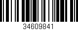 Código de barras (EAN, GTIN, SKU, ISBN): '34609841'