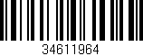 Código de barras (EAN, GTIN, SKU, ISBN): '34611964'