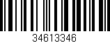 Código de barras (EAN, GTIN, SKU, ISBN): '34613346'