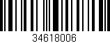 Código de barras (EAN, GTIN, SKU, ISBN): '34618006'