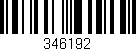 Código de barras (EAN, GTIN, SKU, ISBN): '346192'