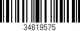Código de barras (EAN, GTIN, SKU, ISBN): '34619575'