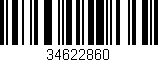 Código de barras (EAN, GTIN, SKU, ISBN): '34622860'