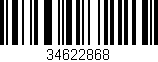 Código de barras (EAN, GTIN, SKU, ISBN): '34622868'