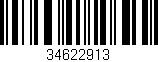 Código de barras (EAN, GTIN, SKU, ISBN): '34622913'