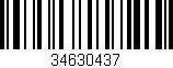 Código de barras (EAN, GTIN, SKU, ISBN): '34630437'