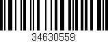 Código de barras (EAN, GTIN, SKU, ISBN): '34630559'