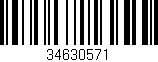 Código de barras (EAN, GTIN, SKU, ISBN): '34630571'