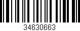Código de barras (EAN, GTIN, SKU, ISBN): '34630663'