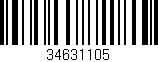 Código de barras (EAN, GTIN, SKU, ISBN): '34631105'