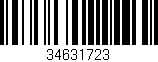 Código de barras (EAN, GTIN, SKU, ISBN): '34631723'