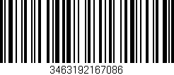 Código de barras (EAN, GTIN, SKU, ISBN): '3463192167086'