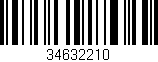 Código de barras (EAN, GTIN, SKU, ISBN): '34632210'