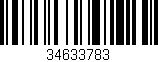 Código de barras (EAN, GTIN, SKU, ISBN): '34633783'