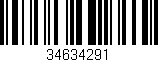 Código de barras (EAN, GTIN, SKU, ISBN): '34634291'