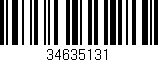 Código de barras (EAN, GTIN, SKU, ISBN): '34635131'