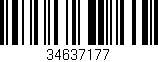 Código de barras (EAN, GTIN, SKU, ISBN): '34637177'